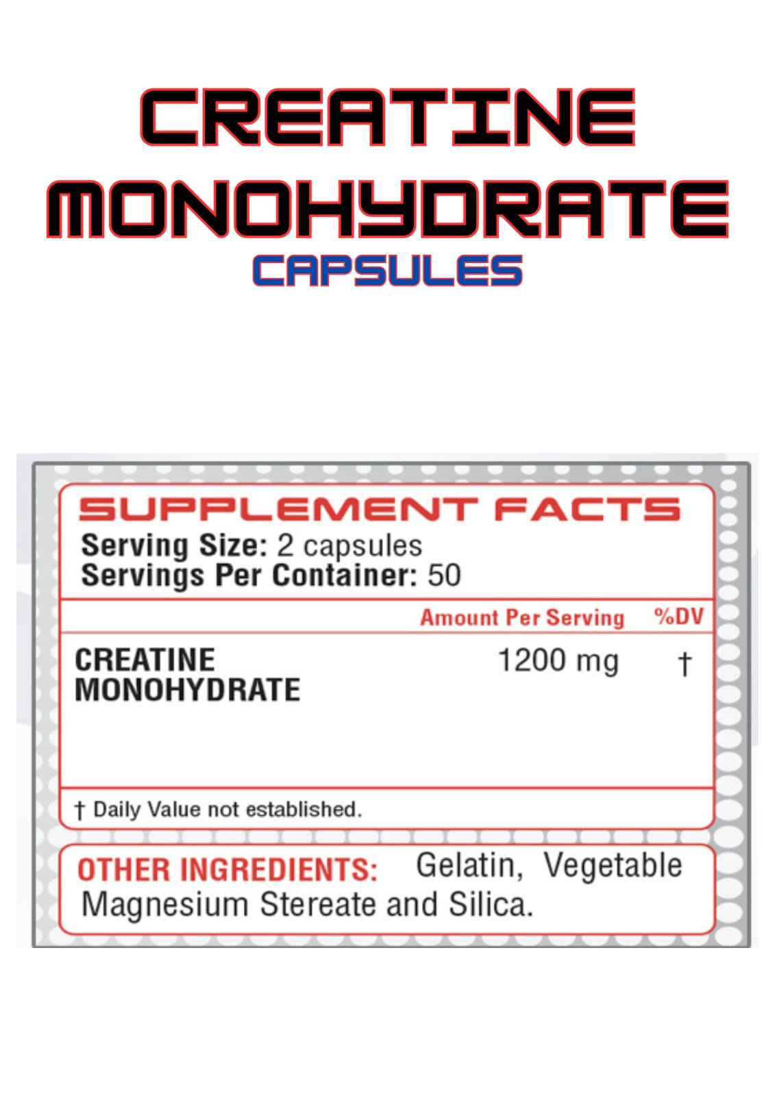 Creatine Monohydrate (Capsules)
