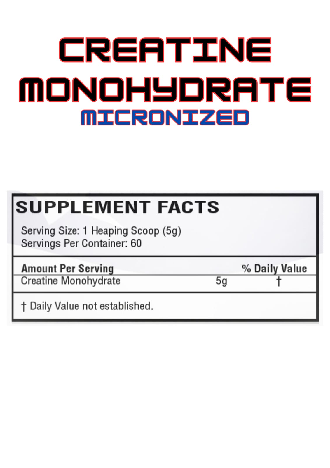 Creatine Monohydrate (Micronized)