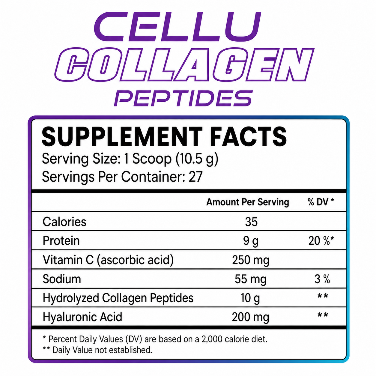 Cellu Collagen Peptides – Colágeno para Belleza y Bienestar